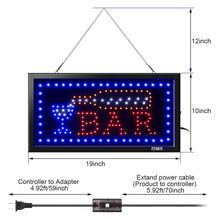 Load image into Gallery viewer, Business Bar Sign Advertisement Board Electric Display Sign LED Open Sign