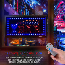 Load image into Gallery viewer, Business Bar Sign Advertisement Board Electric Display Sign LED Open Sign