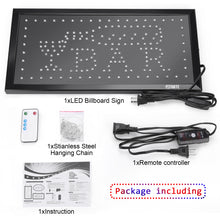 Load image into Gallery viewer, Business Bar Sign Advertisement Board Electric Display Sign LED Open Sign
