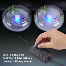 Load image into Gallery viewer, 12 LED Lights Mist Maker Fogger Adjustable Fog Atomizer Mini Air Humidifier Pond
