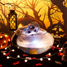 Load image into Gallery viewer, FITNATE Mist Maker with Splash Guard, Pumpkin Fogger Water Fountain Pond Fog Machine with LED Light Atomizer for Halloween and Other Festivals