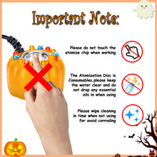 Load image into Gallery viewer, FITNATE Mist Maker with Splash Guard, Pumpkin Fogger Water Fountain Pond Fog Machine with LED Light Atomizer for Halloween and Other Festivals