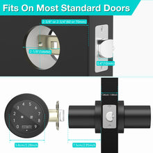 Load image into Gallery viewer, Metal Door Knob, Touch-screen Digital Door Lock for Keyless Entry, Electronic Door Lock with Spare Keys
