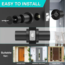 Load image into Gallery viewer, Metal Door Knob, Touch-screen Digital Door Lock for Keyless Entry, Electronic Door Lock with Spare Keys
