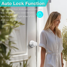Load image into Gallery viewer, Electronic Door Lock with Spare Keys Metal Door Knob, Touch-screen Digital Door Lock