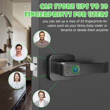 Load image into Gallery viewer, FITNATE Smart Biometric Door Lock Fingerprint Door knob with App Control