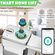 Load image into Gallery viewer, FITNATE Smart Biometric Door Lock Fingerprint Door knob with App Control for Bedroom,Home,Hotel,Office, Silver