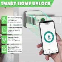 Load image into Gallery viewer, FITNATE Smart Biometric Door Lock Fingerprint Door knob with App Control for Bedroom,Home,Hotel,Office, Silver