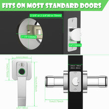 Load image into Gallery viewer, FITNATE Smart Biometric Door Lock Fingerprint Door knob with App Control for Bedroom,Home,Hotel,Office, Silver