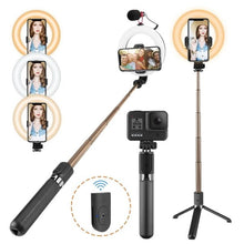 Load image into Gallery viewer, LED Selfie Ring Light with Tripod Stand for Selfie Makeup