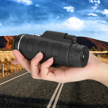 Load image into Gallery viewer, Monocular Telescope, Outlife 40X60 BAK4 Prism & FMC, HD Night Vision with Phone Clip and Tripod for Bird Watching, Car Racing,Horse Racing, Hiking, Boating and Sightseeing