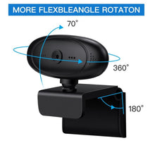 Load image into Gallery viewer, 1080P Full HD USB Webcam for PC Desktop & Laptop Web Camera with Microphone