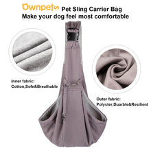 Load image into Gallery viewer, Pet Sling Carrier Bag Safe, Larger Size Fit Medium Size Cats & Dogs, Comfortable, Adjustable, Perfect for daily walk, Outdoor Activity and Weekend Adventure