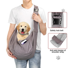 Load image into Gallery viewer, Pet Sling Carrier Bag Safe, Larger Size Fit Medium Size Cats & Dogs, Comfortable, Adjustable, Perfect for daily walk, Outdoor Activity and Weekend Adventure