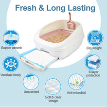 Load image into Gallery viewer, Ownpets 20Pcs Super Absorbent Cat Litter Mat with 6-Layer Leak-Proof Design, Disposable for Easy Cleanup, Multi-Purpose Use, Ultra-Thick 20g Per Mat, Various Packaging Options Available