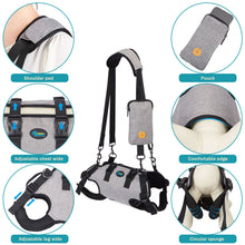 Load image into Gallery viewer, Ownpets Upgraded Dog Sling Harness, Outdoor Sling Bag for Spine Protection, Whole Body Support, Support Vest to Assist Aged Dogs, Size XL