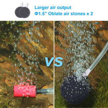 Load image into Gallery viewer, Aquarium Air Pump, Adjustable Air Pump with Dual Outlet, Air Stones & Silicone Tubes, Low Noise Fish Tank Oxygen Pump for Aquariums, Fish Tanks, Seafood Ponds