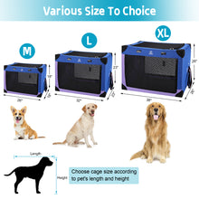 Load image into Gallery viewer, Portable Dog Crate Collapsible Soft Pet Travel Kennel with Strong Steel Frame 38x26x26&quot;

