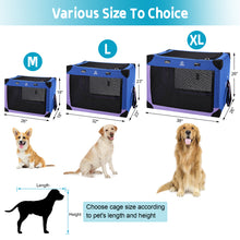 Load image into Gallery viewer, Portable Dog Crate Collapsible Soft Pet Travel Kennel with Strong Steel Frame 32"x 23" x 23"