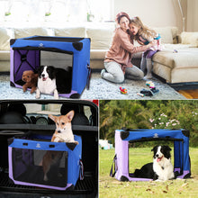 Load image into Gallery viewer, Portable Dog Crate Collapsible Soft Pet Travel Kennel with Strong Steel Frame 26" x 18" x 18"