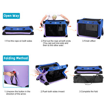 Load image into Gallery viewer, Portable Dog Crate Collapsible Soft Pet Travel Kennel with Strong Steel Frame 26" x 18" x 18"