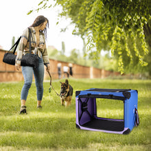 Load image into Gallery viewer, Portable Dog Crate Collapsible Soft Pet Travel Kennel with Strong Steel Frame 38x26x26"