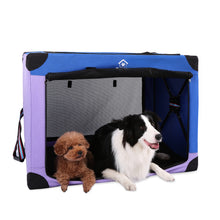 Load image into Gallery viewer, Portable Dog Crate Collapsible Soft Pet Travel Kennel with Strong Steel Frame 38x26x26"