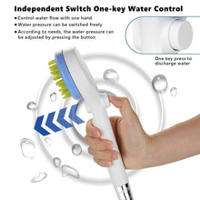 Load image into Gallery viewer, Pet Shower Sprayer, Dog Combing Shower Sprayer with Hose & Diverter for Dogs & Cats, Ideal Pet Bath Brush Sprayer Set for Indoor, Outdoor Bathing, Grooming, Massaging & More