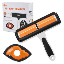 Load image into Gallery viewer, Pet Hair Remover, Reusable Cat and Dog Hair Remover Roller & Bonus Pet Lint Scraper, Ideal for Couches, Beds, Car Seats, Carpets, Clothes & More