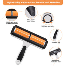 Load image into Gallery viewer, Pet Hair Remover, Reusable Cat and Dog Hair Remover Roller & Bonus Pet Lint Scraper, Ideal for Couches, Beds, Car Seats, Carpets, Clothes & More