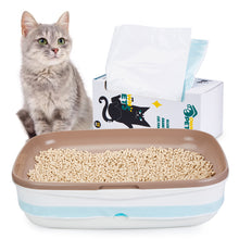 Load image into Gallery viewer, Extra Large Durable Litter Box Liners, 2mil Thick, 33lbs Load Capacity, Drawstring Closure, Fragrance-Free, 10 Per Box