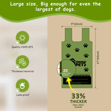 Load image into Gallery viewer, Ownpets 150 Counts Large Dog Poop Bags with Handles Leak Proof, Extra Thick and Unscented Doggie Poop Bags