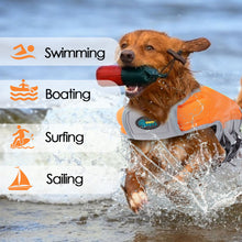 Load image into Gallery viewer, Inflatable Dog Life Jacket, Innovative Lightweight Design, High-Visibility Bright Orange with Reflective Strips, Size XL