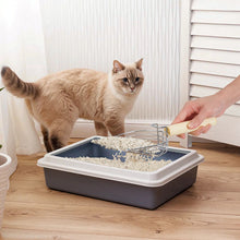 Load image into Gallery viewer, Ownpets Iron Metal Cat Litter Scoop, Anti-Stick Quick Sifter to Catch Small and Large Clumps With Comfortable Eucalyptus Handle, Washable Litter Sifter Scoop for Easy and Effective Clumped Litter Clean Up