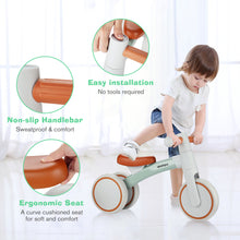 Load image into Gallery viewer, WELSPO Baby Balance Bike for 1 Year Old Boy and Girl First Birthday Gifts Pedal-less 3 Wheels Mini Bike, Young Toddlers Infant Walker for 12-36 Months