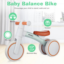 Load image into Gallery viewer, WELSPO Baby Balance Bike for 1 Year Old Boy and Girl First Birthday Gifts Pedal-less 3 Wheels Mini Bike, Young Toddlers Infant Walker for 12-36 Months