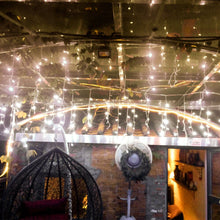Load image into Gallery viewer, 5M/16.4FTx0.6M/2FT 150LED Extendable Fairy curtain Icicle Light 8 model connectable Icicle String Light