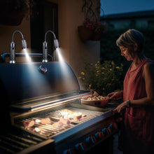 Load image into Gallery viewer, 2pack BBQ Grill Light Portable Camping LED Flashlight Goose Neck Outdoor Lamp