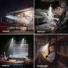Load image into Gallery viewer, 2pack BBQ Grill Light Portable Camping LED Flashlight Goose Neck Outdoor Lamp