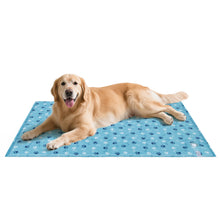 Load image into Gallery viewer, Ownpets Pet Cooling Mat for Dogs & Cats, Water-Filled Leak-proof Ice Pad, Durable Oxford Fabric, Indoor-Outdoor Use, Lake Blue, Size XXL