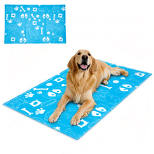 Load image into Gallery viewer, Ownpets Pet Cooling Mat for Dogs & Cats, Water-Filled Leak-proof Ice Pad, Durable Oxford Fabric, Indoor-Outdoor Use, No Electricity Needed, Sky Blue, Size XXL