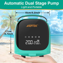 Load image into Gallery viewer, AGPTEK Paddle Board Pump Electric Sup Pump 20PSI Portable SUP Air Pump, Auto-Off 12V DC Car Connector Electric Pump for Inflator & Deflator Inflatable Stand up Paddle Boards, Boats, Inflators
