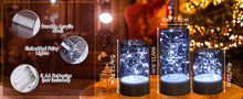 Load image into Gallery viewer, 3PCS Acrylic Shell Pillar LED Candles Featuring 13-Key Remote Timer, Battery Operated for Home, Wedding and Party Decor, Grey