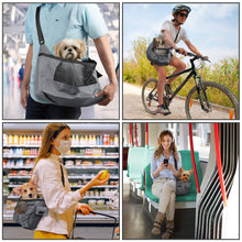 Load image into Gallery viewer, Pet Dog Sling Carrier Cats Travel Bag with Storage Pouch Walking Hiking Biking