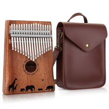 Load image into Gallery viewer, Kalimba 17 Keys Thumb Piano with Tuning Hammer and bag for Beginners Professionals