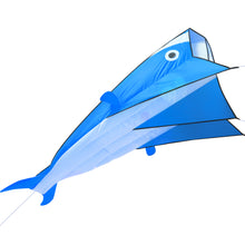 Load image into Gallery viewer, 3D Kite Huge Frameless Soft Parafoil Giant Dolphin Blue