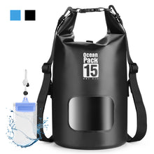Load image into Gallery viewer, 15L Waterproof Lightweight Dry Bag Roll Top Floating Dry Sack Rafting Boating Camping Hiking