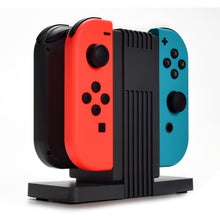 Load image into Gallery viewer, Agptek 4-in-1 Nintendo Switch Joy-Cons Charging Station, Professional Charging Dock and Store Stand with LED indicator, Charge Up to 4 Joy-Cons, 1.2M TYPE-C USB Cable included, Gray