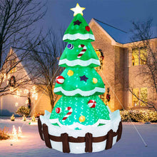 Load image into Gallery viewer, CAMULAND 7ft Giant Inflatable Christmas Tree with Built-in LED Lights, Blow Up Inflatable Christmas Decorations for Indoor and Outdoor Use
