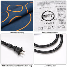 Load image into Gallery viewer, 24in Pet Heating Pad Electric Blanket Waterproof Mat Mattress Washable Cover Dog Catr